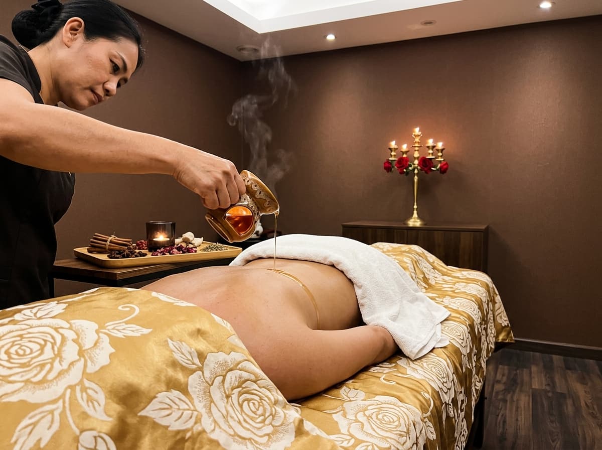 นวดอโรม่าอุ่น